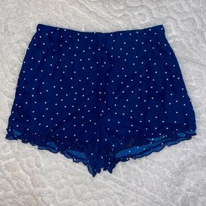 Adorable polka dot navy shorts!